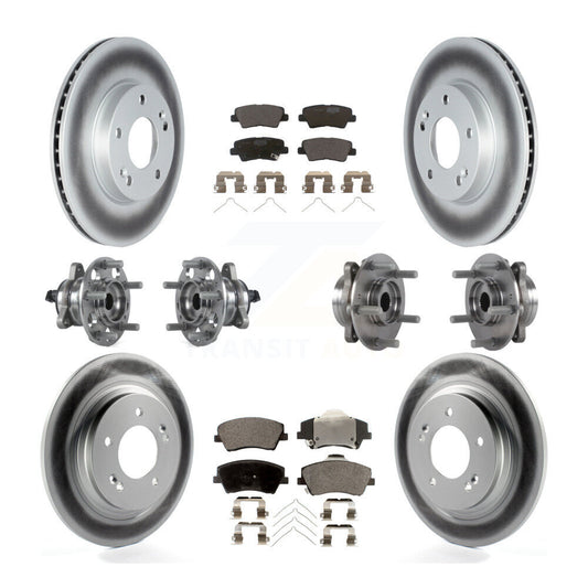 [Avant + Arrière] Kit d'ensemble roulement de roue et moyeu pour 2018-2019 Kia Niro Hyundai Ioniq KBB-122818