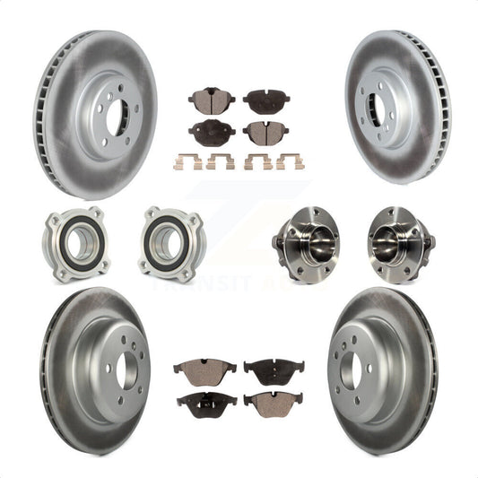[Avant + Arrière] Kit d'ensemble roulement de roue et moyeu pour 2011-2013 BMW 535i avec 330mm Diameter Rotor KBB-122819 par Transit Auto