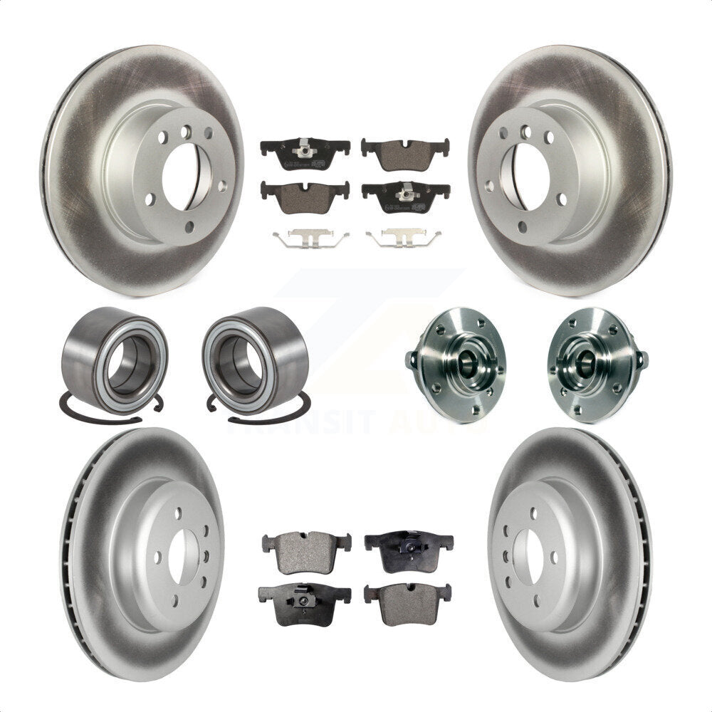 [Avant + Arrière] Kit d'ensemble roulement de roue et moyeu pour 2016 BMW 328i GT xDrive avec Blue Painted Calipers KBB-122846 par Transit Auto