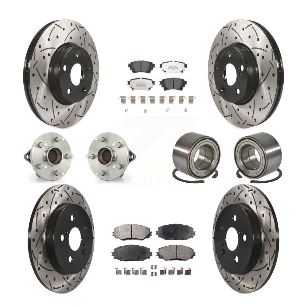 [Avant + Arrière] Kit de Roulement de roue pour 2019 Toyota Corolla Sedan avec 1.8L avec Electric Parking KBB-122919
