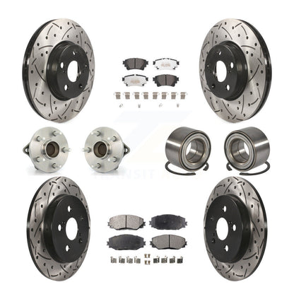 [Avant + Arrière] Kit de Roulement de roue pour 2019 Toyota Corolla Sedan avec 1.8L avec Electric Parking KBB-122919