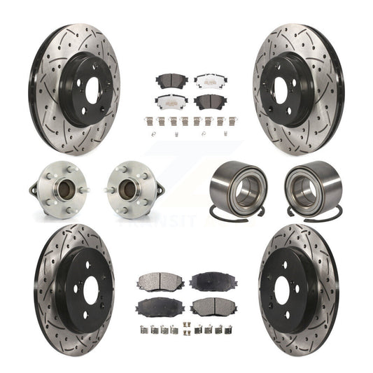 [Avant + Arrière] Kit de Roulement de roue pour 2019 Toyota Corolla Sedan avec 1.8L avec Electric Parking KBB-122919