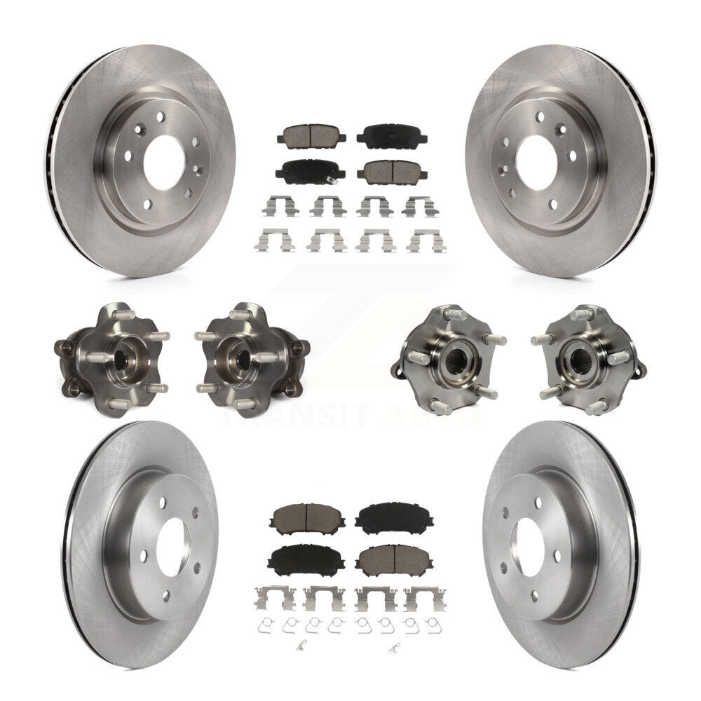 [Avant + Arrière] Kit d'ensemble roulement de roue et moyeu pour 2019 Nissan Rogue Sport Qashqai avec Manual Parking SL avec AWD KBB-122950