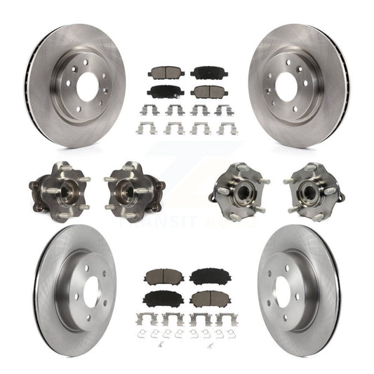 [Avant + Arrière] Kit d'ensemble roulement de roue et moyeu pour 2019 Nissan Rogue Sport Qashqai avec Manual Parking SL avec AWD KBB-122950