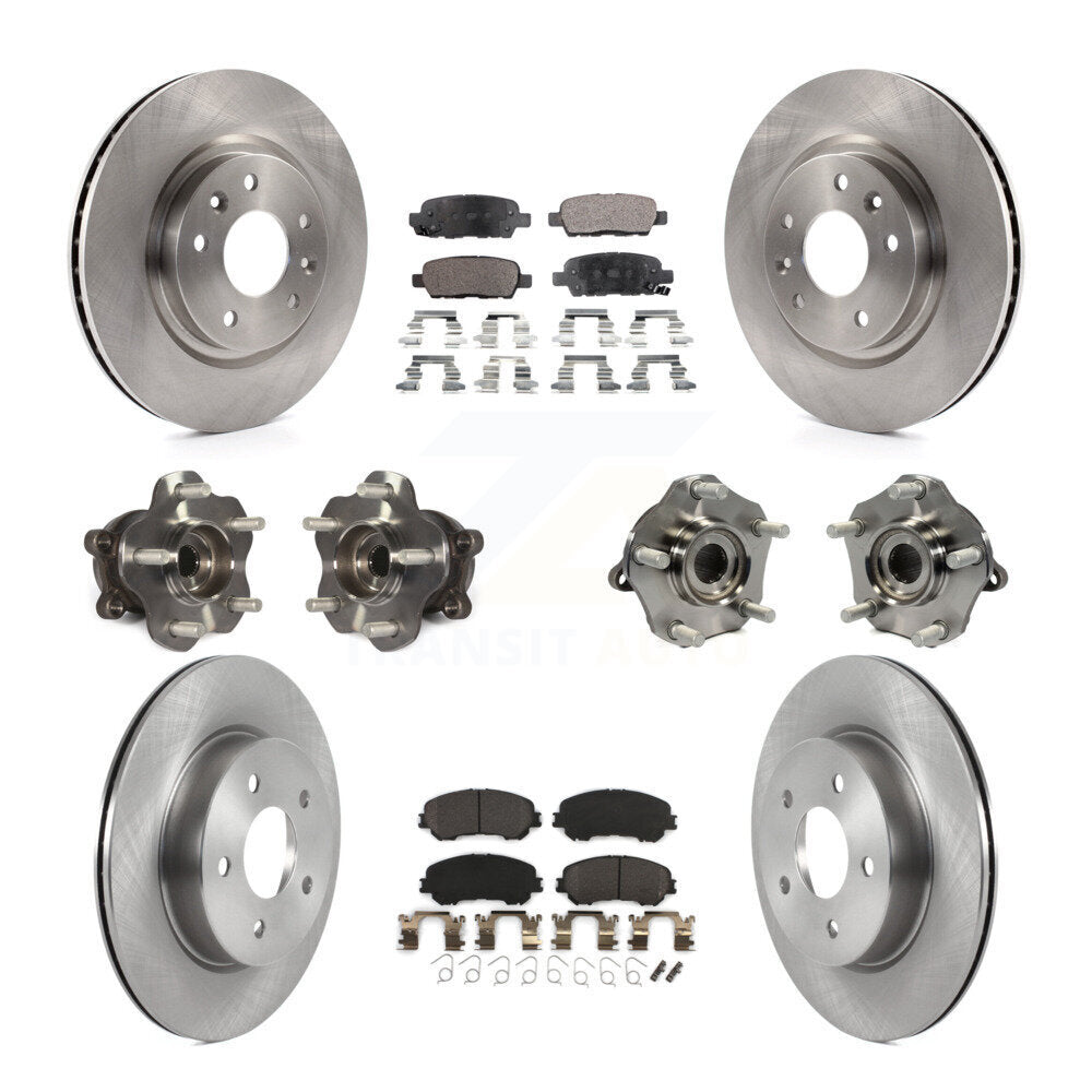 [Avant + Arrière] Kit d'ensemble roulement de roue et moyeu pour 2019 Nissan Rogue Sport Qashqai avec Manual Parking SL avec AWD KBB-122961