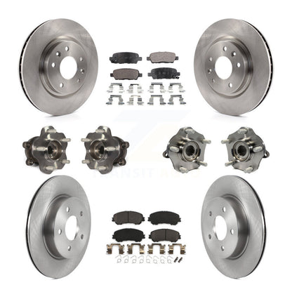 [Avant + Arrière] Kit d'ensemble roulement de roue et moyeu pour 2019 Nissan Rogue Sport Qashqai avec Manual Parking SL avec AWD KBB-122961