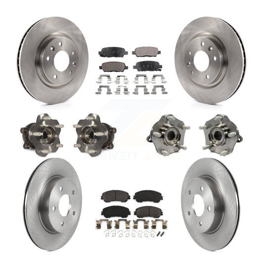 [Avant + Arrière] Kit d'ensemble roulement de roue et moyeu pour 2019 Nissan Rogue Sport Qashqai avec Manual Parking SL avec AWD KBB-122961