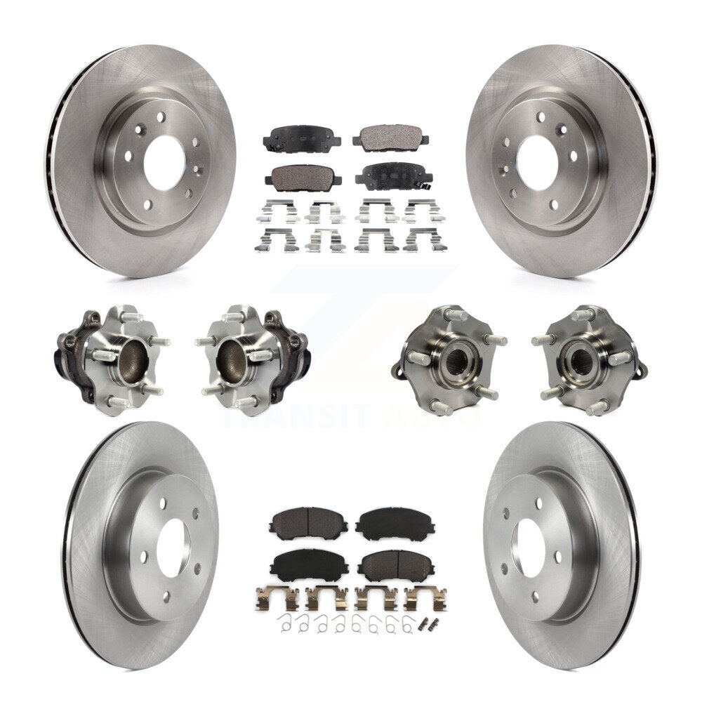 [Avant + Arrière] Kit d'ensemble roulement de roue et moyeu pour 2019 Nissan Rogue Sport SL avec FWD avec Manual Parking KBB-122962
