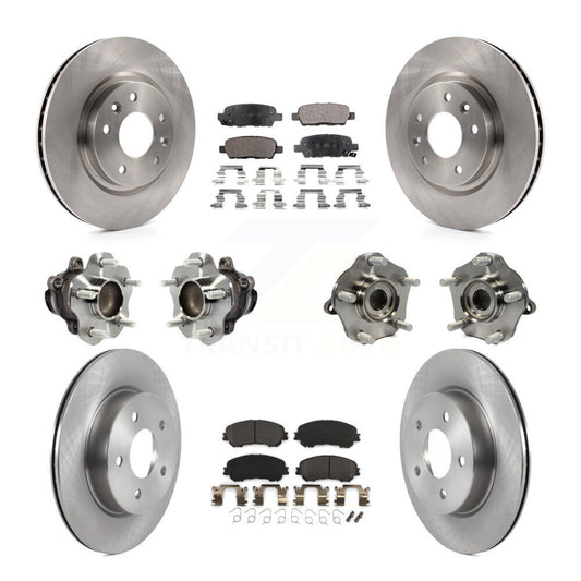 [Avant + Arrière] Kit d'ensemble roulement de roue et moyeu pour 2019 Nissan Rogue Sport SL avec FWD avec Manual Parking KBB-122962