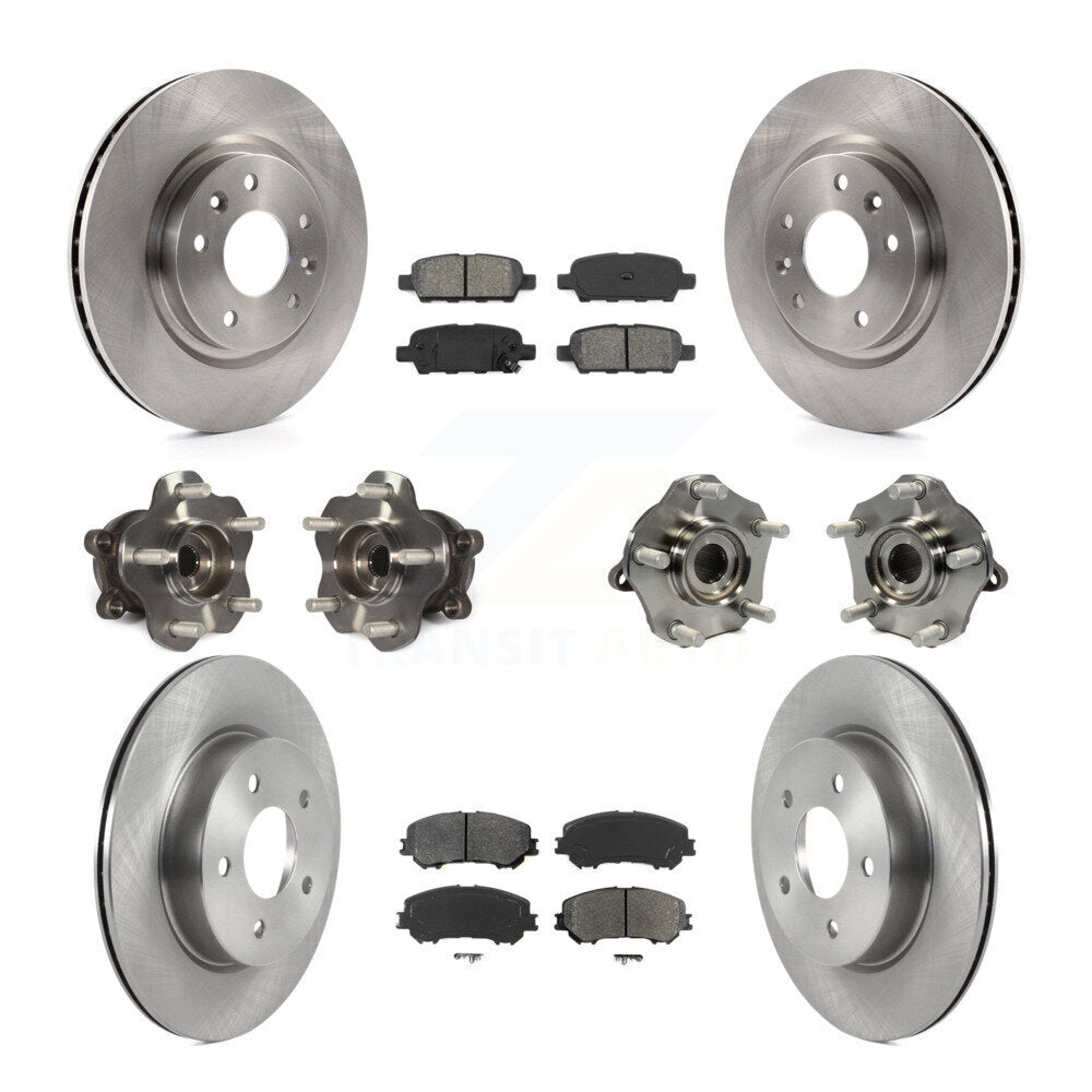 [Avant + Arrière] Kit d'ensemble roulement de roue et moyeu pour 2019 Nissan Rogue Sport Qashqai avec Manual Parking SL avec AWD KBB-122967