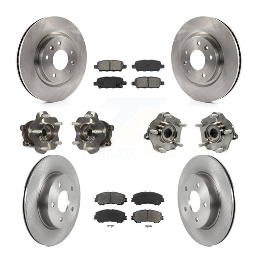 [Avant + Arrière] Kit d'ensemble roulement de roue et moyeu pour 2019 Nissan Rogue Sport Qashqai avec Manual Parking SL avec AWD KBB-122967