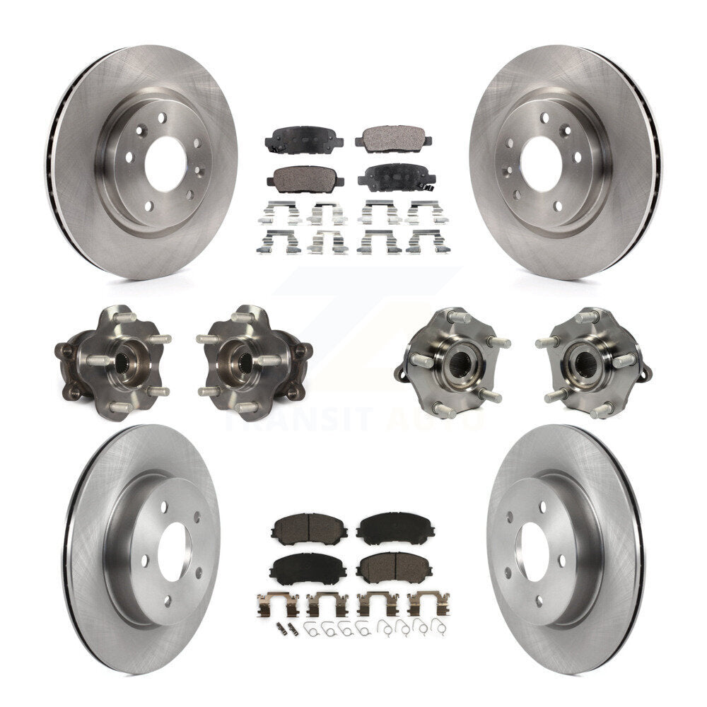 [Avant + Arrière] Kit d'ensemble roulement de roue et moyeu pour 2019 Nissan Rogue Sport Qashqai avec Manual Parking SL avec AWD KBB-122970