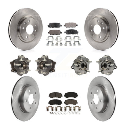 [Avant + Arrière] Kit d'ensemble roulement de roue et moyeu pour 2019 Nissan Rogue Sport Qashqai avec Manual Parking SL avec AWD KBB-122970