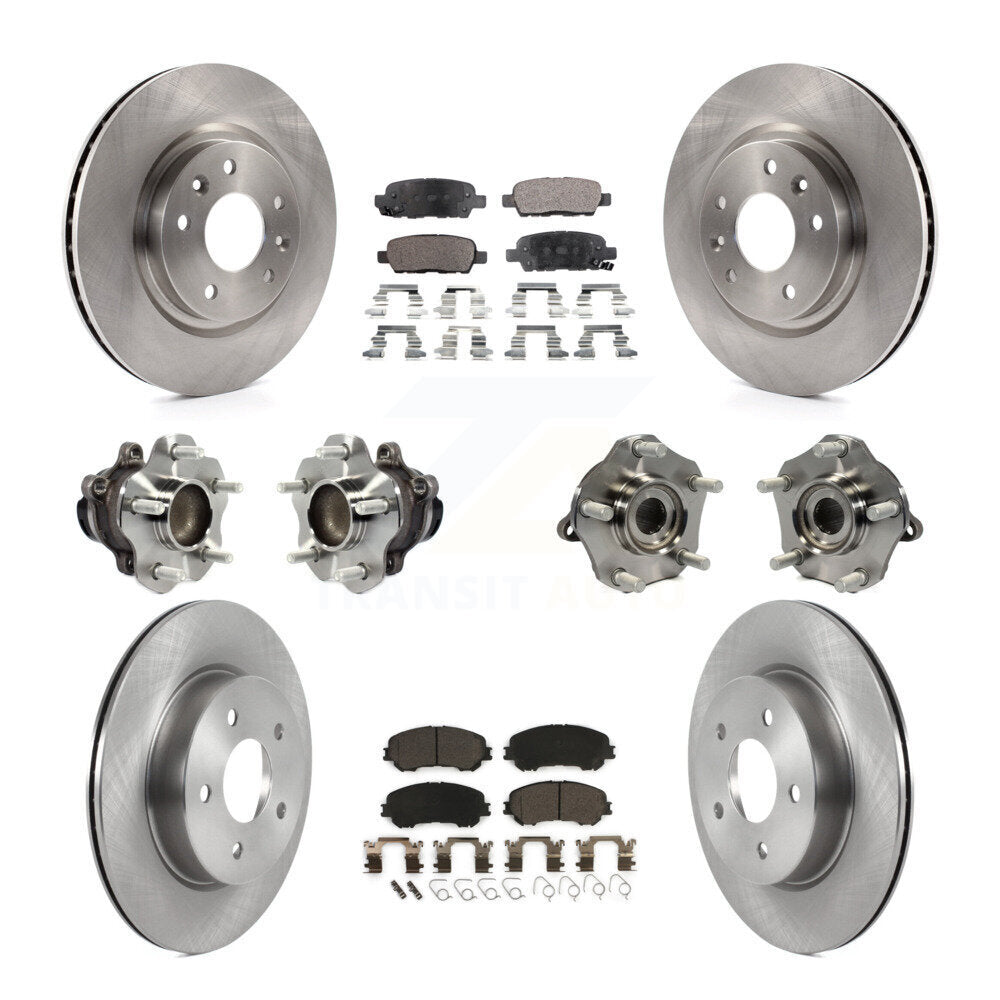 [Avant + Arrière] Kit d'ensemble roulement de roue et moyeu pour 2019 Nissan Rogue Sport SL avec FWD avec Manual Parking KBB-122974