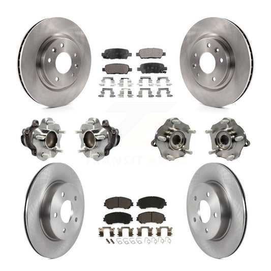 [Avant + Arrière] Kit d'ensemble roulement de roue et moyeu pour 2019 Nissan Rogue Sport SL avec FWD avec Manual Parking KBB-122974