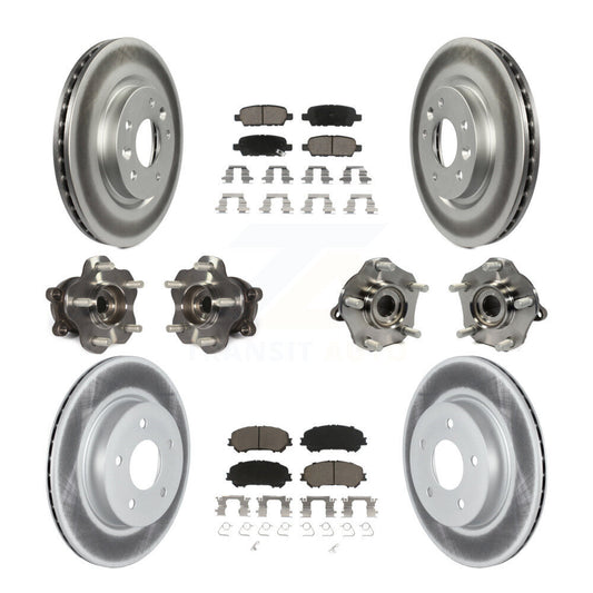 [Avant + Arrière] Kit d'ensemble roulement de roue et moyeu pour 2019 Nissan Rogue Sport Qashqai avec Manual Parking SL avec AWD KBB-122990