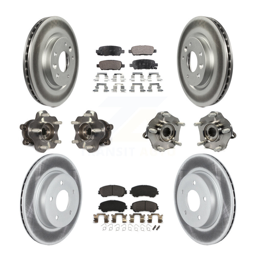 [Avant + Arrière] Kit d'ensemble roulement de roue et moyeu pour 2019 Nissan Rogue Sport Qashqai avec Manual Parking SL avec AWD KBB-122996