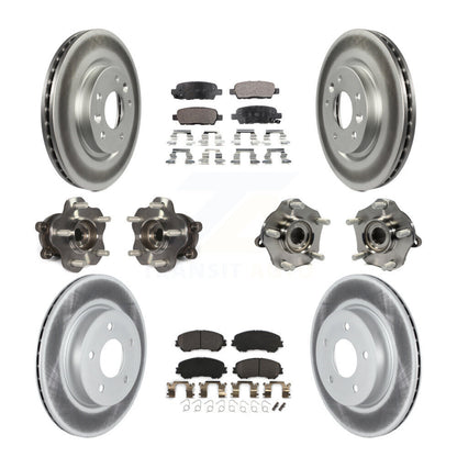 [Avant + Arrière] Kit d'ensemble roulement de roue et moyeu pour 2019 Nissan Rogue Sport Qashqai avec Manual Parking SL avec AWD KBB-122996