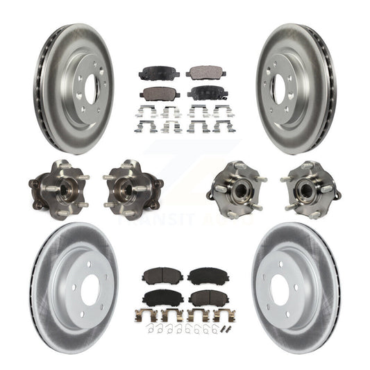 [Avant + Arrière] Kit d'ensemble roulement de roue et moyeu pour 2019 Nissan Rogue Sport Qashqai avec Manual Parking SL avec AWD KBB-122996