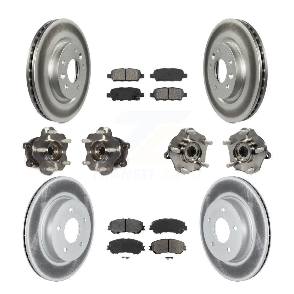 [Avant + Arrière] Kit d'ensemble roulement de roue et moyeu pour 2019 Nissan Rogue Sport Qashqai avec Manual Parking SL avec AWD KBB-123005
