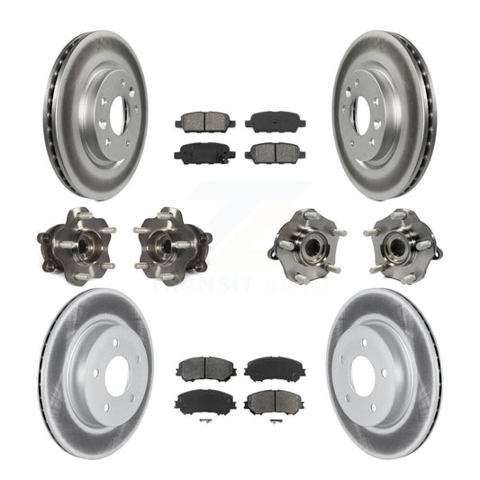 [Avant + Arrière] Kit d'ensemble roulement de roue et moyeu pour 2019 Nissan Rogue Sport Qashqai avec Manual Parking SL avec AWD KBB-123005