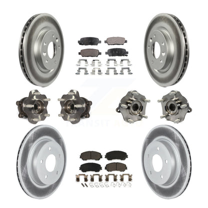 [Avant + Arrière] Kit d'ensemble roulement de roue et moyeu pour 2019 Nissan Rogue Sport Qashqai avec Manual Parking SL avec AWD KBB-123009
