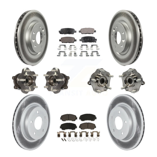 [Avant + Arrière] Kit d'ensemble roulement de roue et moyeu pour 2019 Nissan Rogue Sport Qashqai avec Manual Parking SL avec AWD KBB-123009
