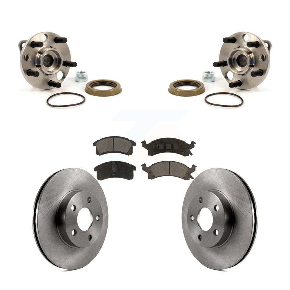 [Avant] Kit d'ensemble roulement de roue et moyeu pour Chevrolet Cavalier Pontiac Sunfire Grand Am Buick Skylark Corsica Oldsmobile Achieva Beretta Sunbird Cutlass Calais KBB-123017