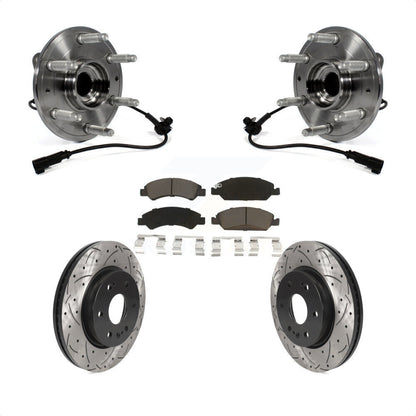 [Avant] Kit d'ensemble roulement de roue et moyeu pour 2019 Chevrolet Silverado 1500 LD 4WD 4 Piston Caliper KBB-123060 par Transit Auto