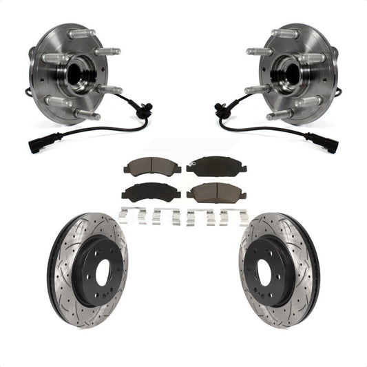 [Avant] Kit d'ensemble roulement de roue et moyeu pour 2019 Chevrolet Silverado 1500 LD 4WD 4 Piston Caliper KBB-123060 par Transit Auto