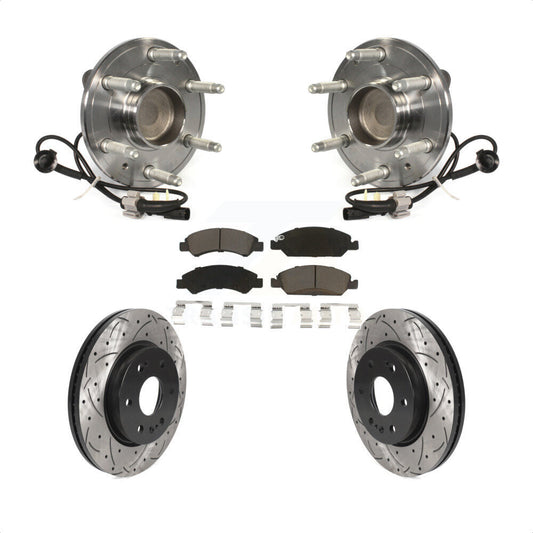 [Avant] Kit d'ensemble roulement de roue et moyeu pour 2019 Chevrolet Silverado 1500 LD RWD 4 Piston Caliper KBB-123061 par Transit Auto