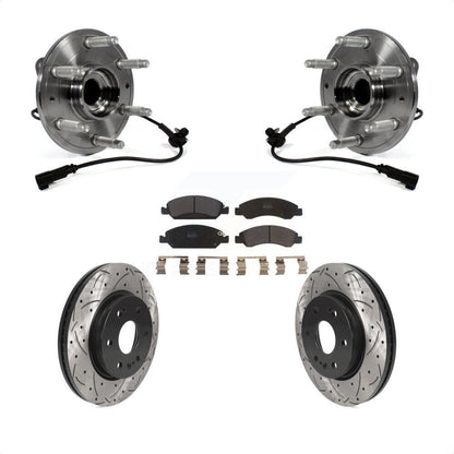 [Avant] Kit d'ensemble roulement de roue et moyeu pour 2019 Chevrolet Silverado 1500 LD 4WD 4 Piston Caliper KBB-123067 par Transit Auto