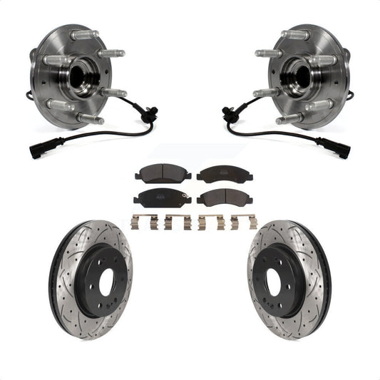 [Avant] Kit d'ensemble roulement de roue et moyeu pour 2019 Chevrolet Silverado 1500 LD 4WD 4 Piston Caliper KBB-123067 par Transit Auto