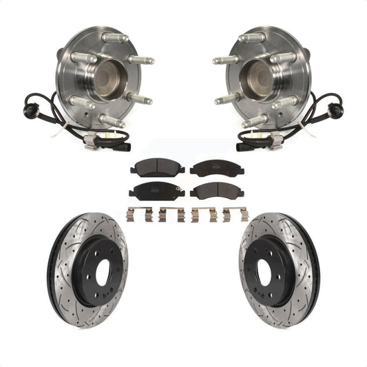 [Avant] Kit d'ensemble roulement de roue et moyeu pour 2019 Chevrolet Silverado 1500 LD RWD 4 Piston Caliper KBB-123068 par Transit Auto