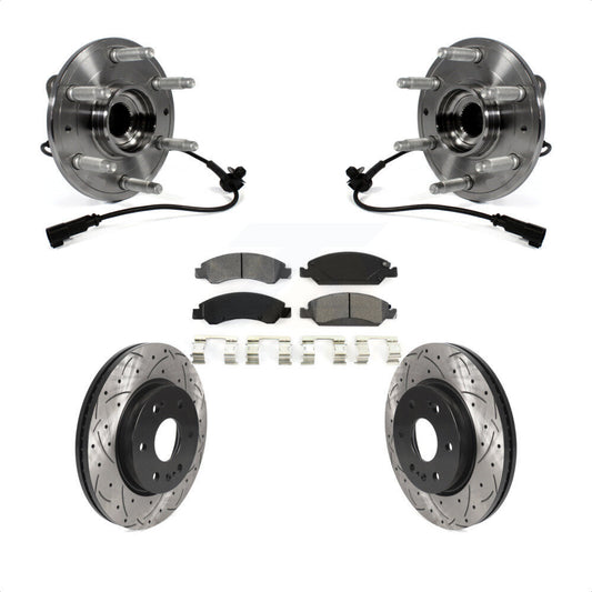 [Avant] Kit d'ensemble roulement de roue et moyeu pour 2019 Chevrolet Silverado 1500 LD 4WD 4 Piston Caliper KBB-123070 par Transit Auto