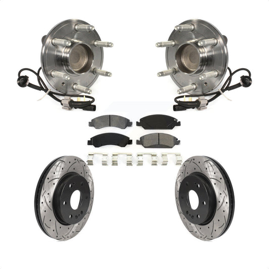 [Avant] Kit d'ensemble roulement de roue et moyeu pour 2019 Chevrolet Silverado 1500 LD RWD 4 Piston Caliper KBB-123071 par Transit Auto
