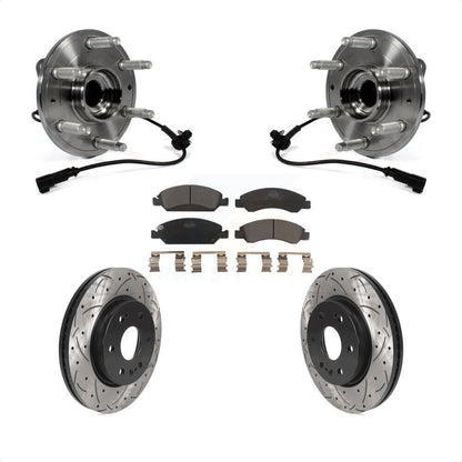 [Avant] Kit d'ensemble roulement de roue et moyeu pour 2019 Chevrolet Silverado 1500 LD 4WD 4 Piston Caliper KBB-123075 par Transit Auto