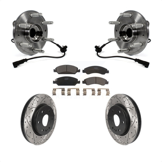 [Avant] Kit d'ensemble roulement de roue et moyeu pour 2019 Chevrolet Silverado 1500 LD 4WD 4 Piston Caliper KBB-123075 par Transit Auto