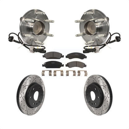 [Avant] Kit d'ensemble roulement de roue et moyeu pour 2019 Chevrolet Silverado 1500 LD RWD 4 Piston Caliper KBB-123076 par Transit Auto