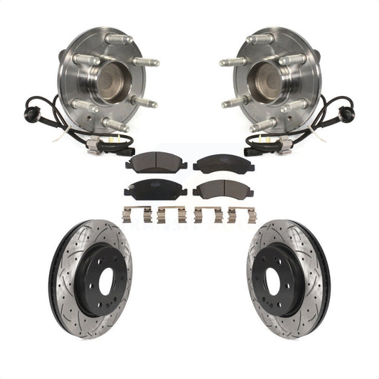 [Avant] Kit d'ensemble roulement de roue et moyeu pour 2019 Chevrolet Silverado 1500 LD RWD 4 Piston Caliper KBB-123076 par Transit Auto
