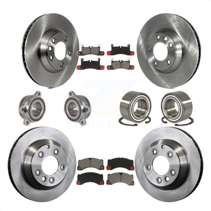 [Avant + Arrière] Kit de Roulement de roue pour 2011-2012 Porsche Cayenne Base avec 380mm Diameter Rotor KBB-123154 par Transit Auto