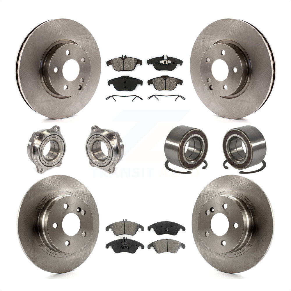 [Avant + Arrière] Kit de Roulement de roue pour 2011-2012 Mercedes-Benz C300 avec 322mm Diameter Rotor KBB-123166 par Transit Auto