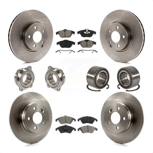 [Avant + Arrière] Kit de Roulement de roue pour 2011-2012 Mercedes-Benz C300 avec 322mm Diameter Rotor KBB-123166 par Transit Auto