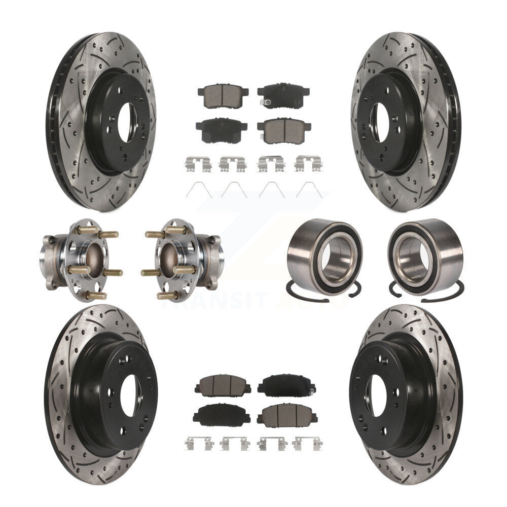 [Avant + Arrière] Kit de Roulement de roue pour 2016-2017 Honda Accord EX-L avec 3.5L KBB-123176