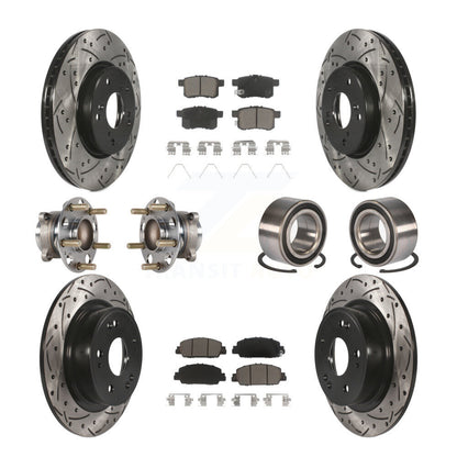 [Avant + Arrière] Kit de Roulement de roue pour 2016-2017 Honda Accord EX-L avec 3.5L KBB-123176