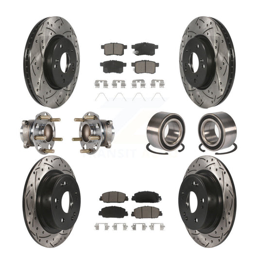 [Avant + Arrière] Kit de Roulement de roue pour 2016-2017 Honda Accord EX-L avec 3.5L KBB-123176