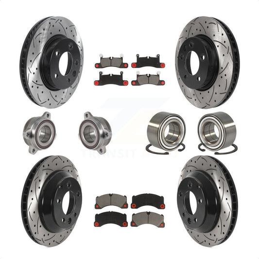 [Avant + Arrière] Kit de Roulement de roue pour 2016-2017 Volkswagen Touareg KBB-123189 par Transit Auto