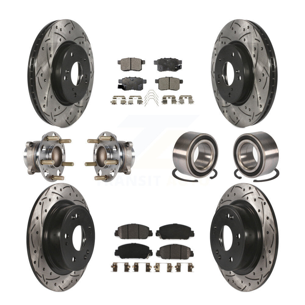[Avant + Arrière] Kit de Roulement de roue pour 2016-2017 Honda Accord EX-L avec 3.5L KBB-123197