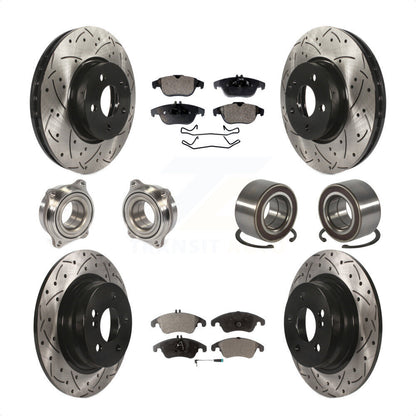 [Avant + Arrière] Kit de Roulement de roue pour 2011-2012 Mercedes-Benz C300 avec 322mm Diameter Rotor KBB-123203 par Transit Auto