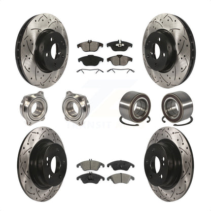 [Avant + Arrière] Kit de Roulement de roue pour 2011-2012 Mercedes-Benz C300 avec 322mm Diameter Rotor KBB-123208 par Transit Auto